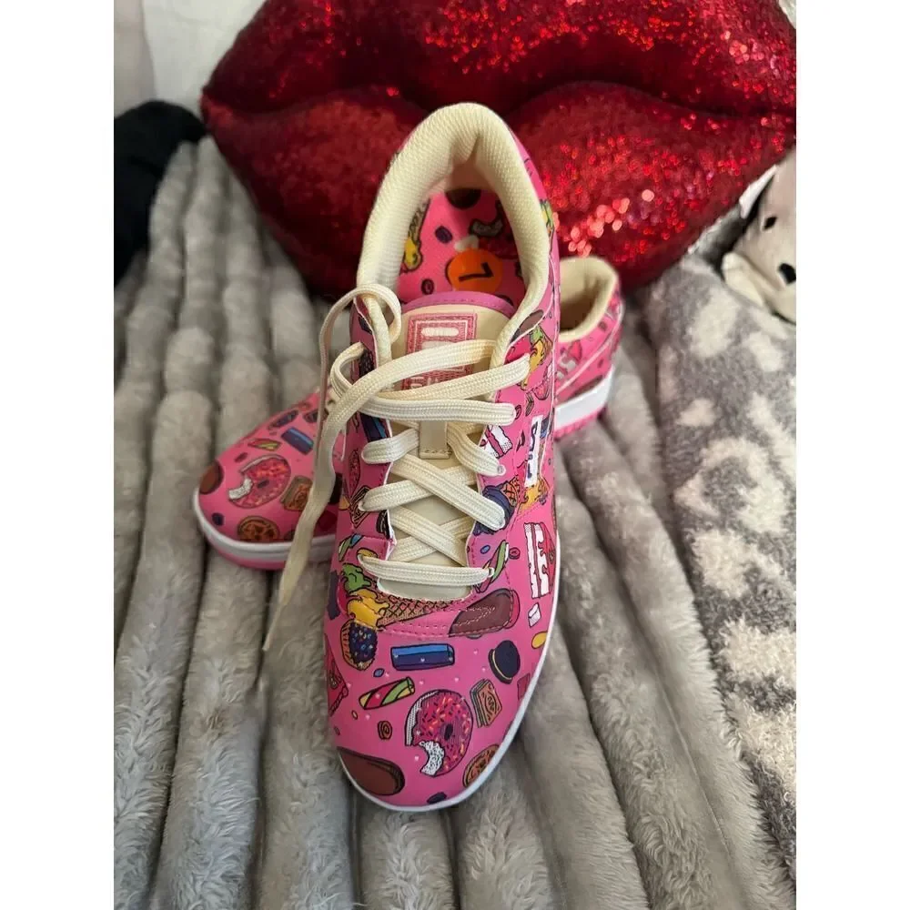 Fila x kawaii sweets sz 7 pink candy ice cream low top sneakers